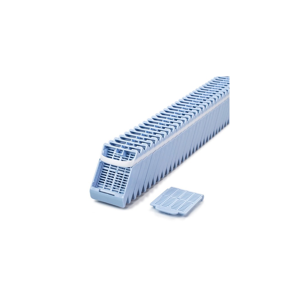 Histosette® II, Lid Only Cassettes for Label Machine, Tissue, Blue, (base sold separately)