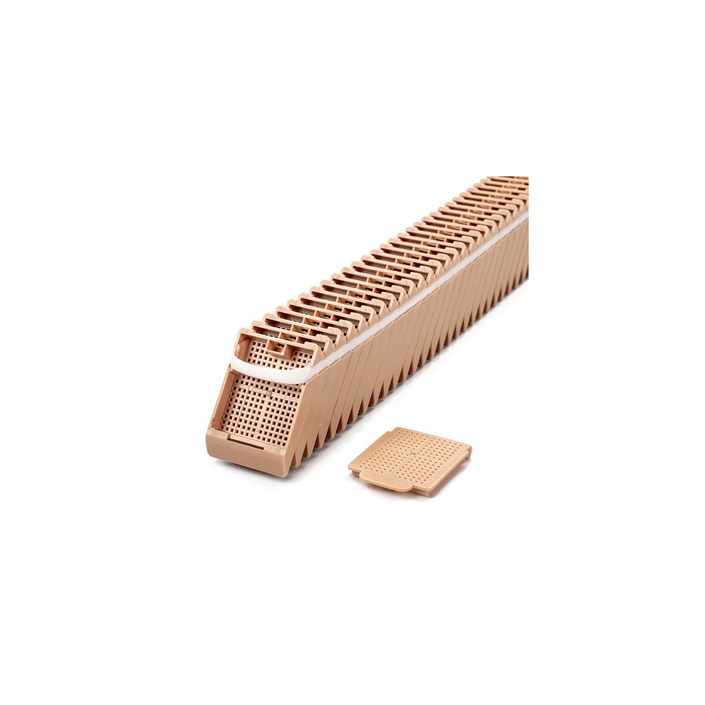 Histosette® II, Lid Only Cassettes for Label Machine, Biopsy, Tan, (base sold separately)