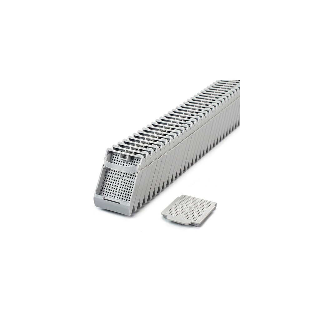 Histosette® II, Lid Only Cassettes for Label Machine, Biopsy, Grey, (base sold separately)