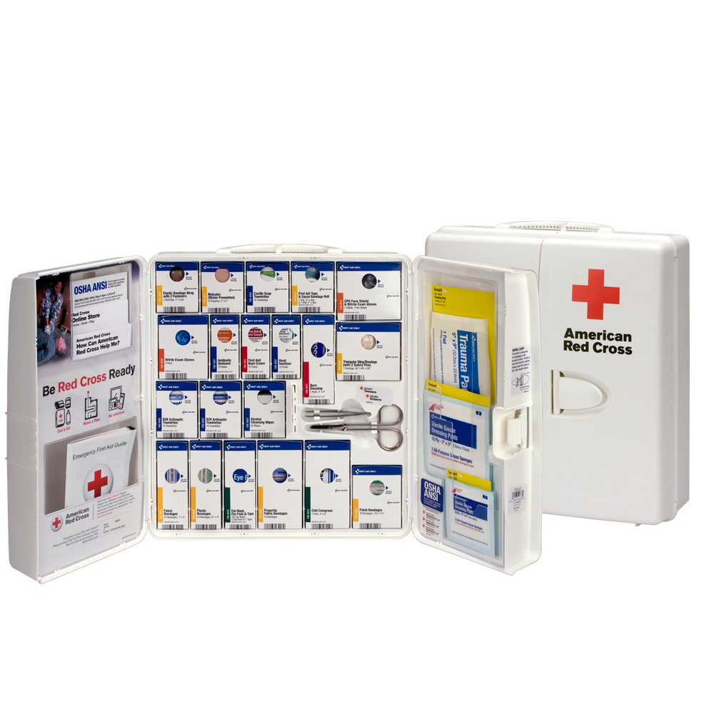 First Aid Only SmartCompliance Large ANSI Class A+ Plastic Workplace First Aid Cabinet