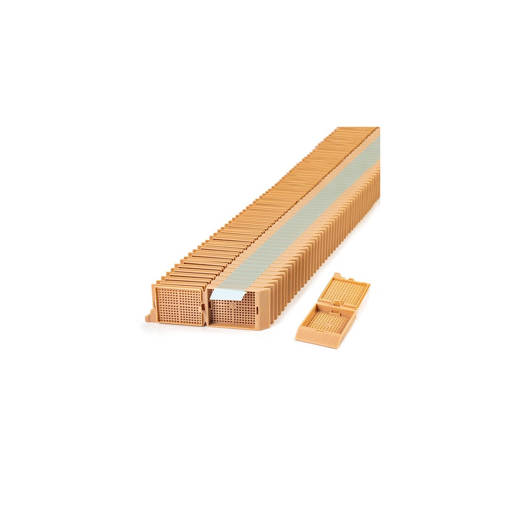 Unisette II Cassette for Automatic Feed Printer with Covers, Biopsy, Tan, 200/bx, 5 bx/cs