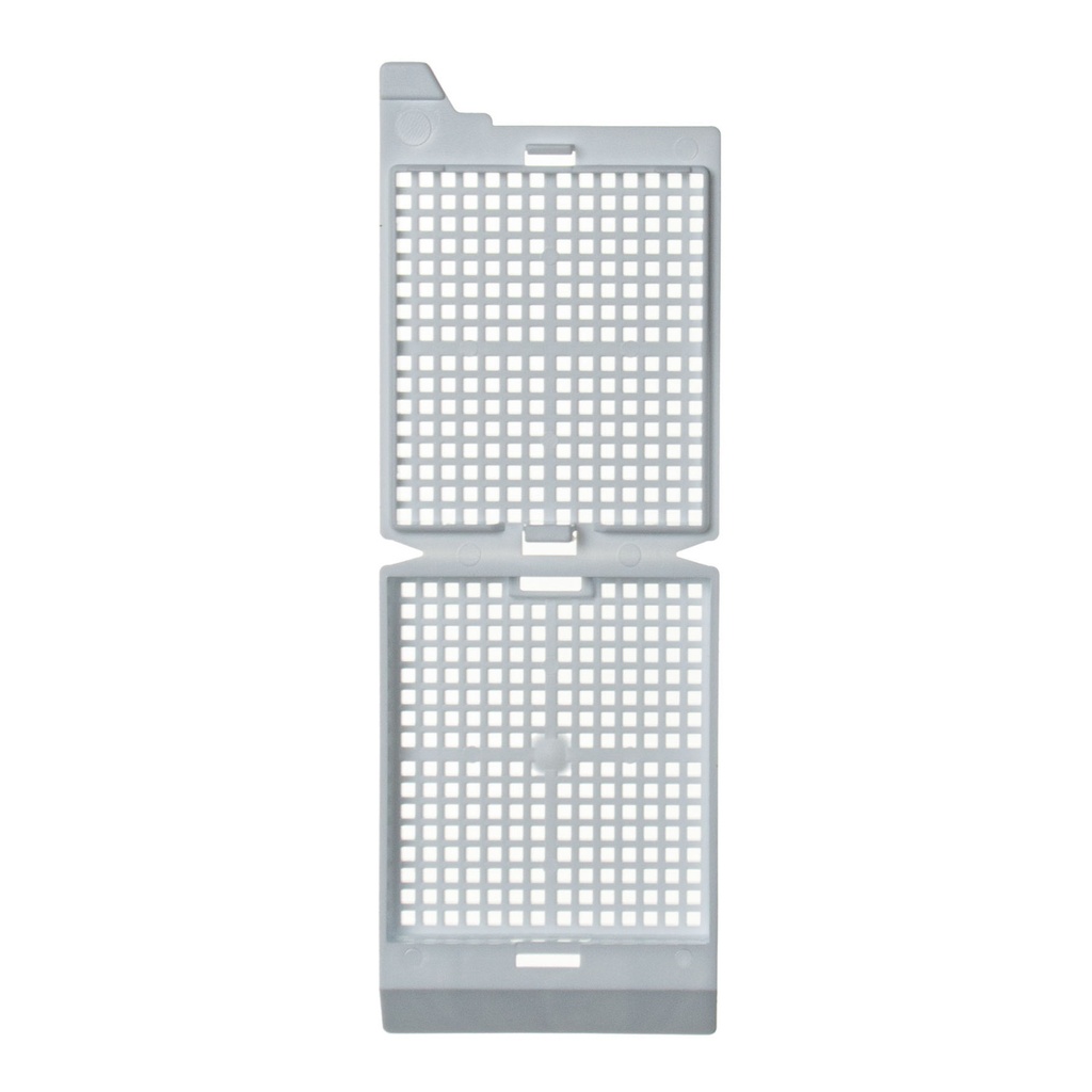 Unisette Biopsy Cassette, Quickload 45° Angle Stack (Taped), Biopsy, White, Bulk, 1000/cs