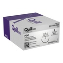 Surgical Specialties Quill 2 45 cm PDO Suture with Needle and Violet, 12 per Box