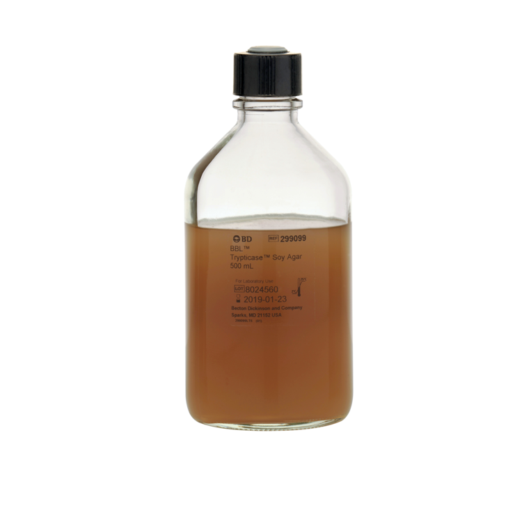 BD, Trypticase Soy Agar, Bottle, 500ml