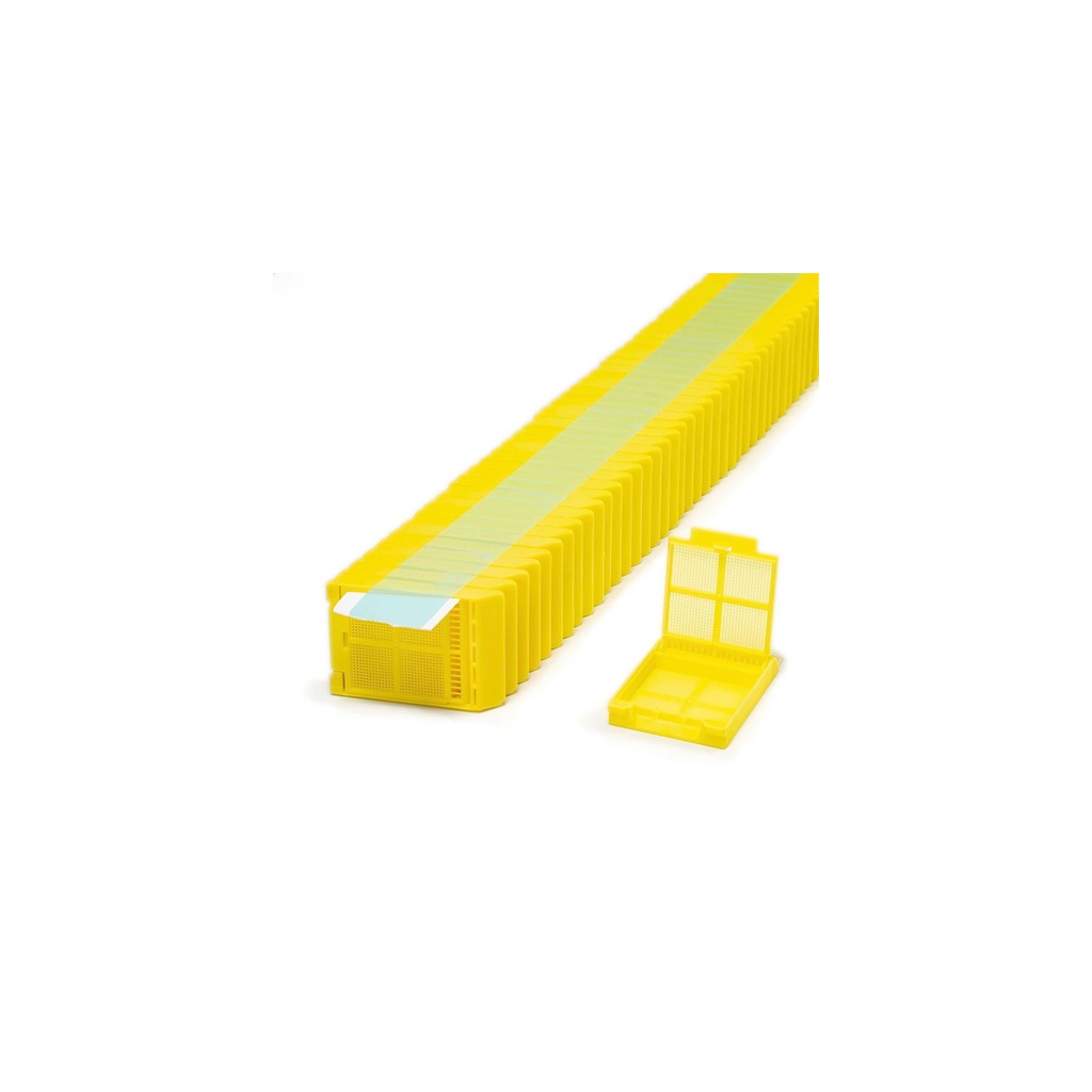 Micromesh Quickload Cassette Stacks for Robotic Feed Printer, Biopsy, Yellow
