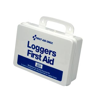 Loggers First Aid Kit, 25 Person, Plastic Case, Custom Logo , 48/cs