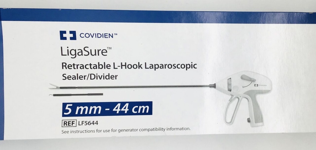 Medtronic, LigaSure L-Hook Retractable Laparoscopic Sealer/Divider, 5mm-44cm