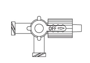 Discofix® Three-Way Stopcock, 2 Female Luer Lock Ports & SPIN-LOCK® Adapter, Port Covers, Lipid Resistant, DEHP, Latex Free (LF), 100/cs