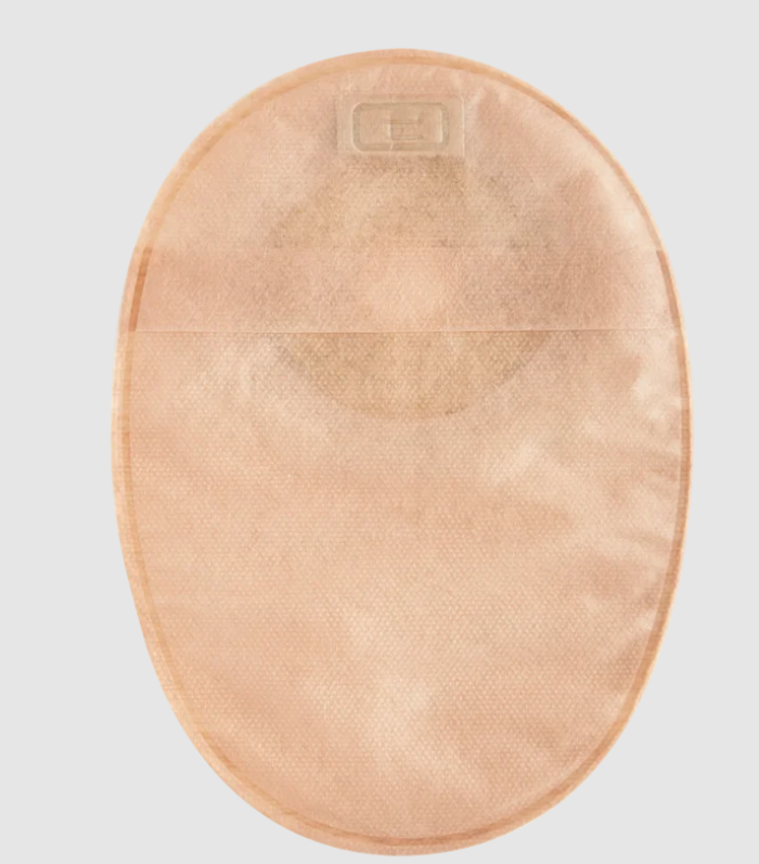 Closed-End Pouch, 8", 1-Sided Comfort Panel, Pre-Cut Modified Stomahesive Skin Barrier, Filter, Transparent, 1" Stoma, No Tape Collar, 30/bx