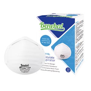 Mask, N95 Surgical Respirator, NIOSH-Certified, FDA and DCD-Listed, Cup-Design, 20/bx, 20bx/cs (Orders are Non-Cancellable &amp; Non-Returnable)