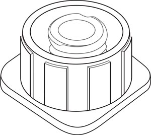 MULTI-AD® Luer Lock Syringe Cap, Used For Capping Luer Slip or Luer Lock IV Syringes, Red, DEHP & Latex Free (LF), 10/pk, 50 pk/cs