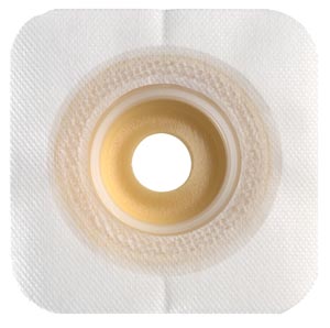 Skin Barrier, Durahesive, with Mold-to-Fit Opening and Acrylic Tape Collar, White, 2 1/4" Flange, 1 1/4" - 1 3/4" Stoma Opening, 10/bx