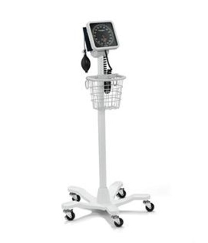 767 Mobile Aneroid Sphygmomanometer with Five-Leg Mobile Stand, Coiled Tube (4.0 ft/1.2 m) (Cuff and Inflation System Not Included)