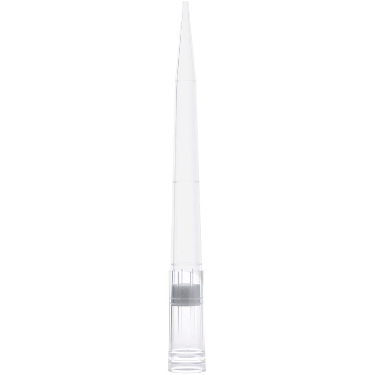 Filter Pipette Tip, 1 - 1000uL, Certified, Universal, Low Retention, Graduated, 86mm, Natural, Sterile, 96/Rack, 10racks/bx, 2bx/cs