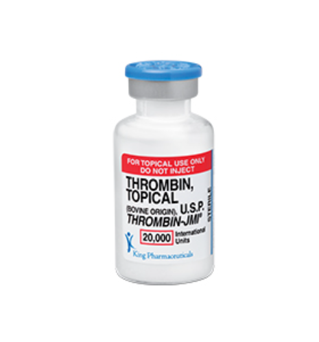 Thrombin-JMI (Thrombin, Topical, Bovine Origin, USP), Includes: 20,000 IU Vial w/20ml Diluent (Sodium Chloride 0.9% USP)