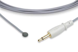 Reusable Temperature Probe, Neonate Skin Sensor, Datex Ohmeda Compatible w/ OEM: 6600-0628-700, 0208-0697-700, OMP008, T-97700