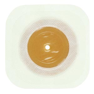 Adhesive Coupling, Stomahesive Skin Barrier with Cut-to-Fit Opening, Fabric Collar, White, 1/5" - 1 1/4" Stoma Opening, 5/bx