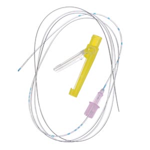 Polyamide Catheter, 20G x 100 cm, Closed Tip & 3 Lateral Side Ports, Catheter Connector & Threading Assist Guide