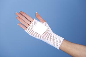 Original Spandage Tubular Retainer Net, Latex-Free, 25yds Stretched, Average/Large Arm, Small Leg, Knee, Amputations, Size 5