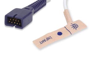 Disposable SpO2 Sensor Infant (3-15Kg), 24/bx, Covidien > Nellcor Compatible w/ OEM: MAX-I, 70124026, 11996-000115, MX50067