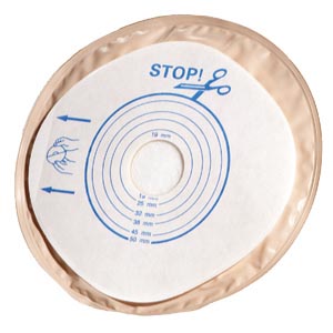Stoma Cap, Cut-to-Fit, Stomahesive Skin Barrier, No Tape Collar, 1-Sided Comfort Panel and Filter, Opaque, 3/4" - 2", 30/bx