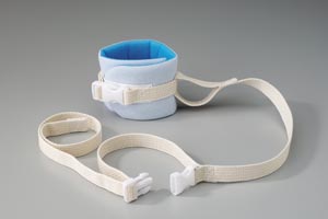Posey Wrist/Ankle Restraint, One Size Fits Most, Hook and Loop/Quick Release Buckle 1-Strap, Foam, Pediatric or Adult, Blue