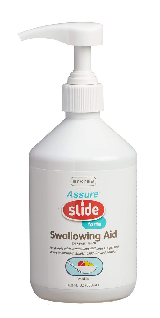 Pill Swallowing Gel, Vanilla Flavor, Extremely Thick (for those with high level of swallowing difficulty), 500 ml btl, 6/cs