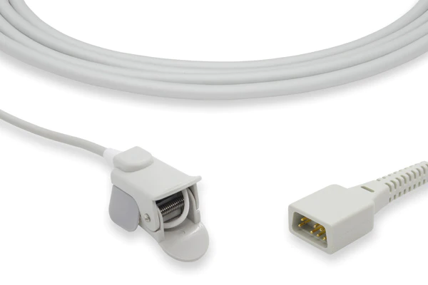 Short SpO2 Sensor, 3.5ft, Pediatric Clip, Nonin Compatible w/ OEM: PR-A120-1014N, 01-03-0121, 01-02-0106, 8000AP, 2360-010