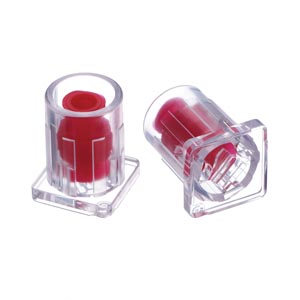 Tamper-Evident Syringe Cap, Used For Capping Luer Lock Tip IV Syringes, Red, DEHP & Latex Free (LF), 10/pk, 50 pk/cs