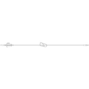 Fluid Transfer Set, Universal Proximal Spike, Wide Bore Tubing, On/ Off Clamp, Distal Non-Vented Spike, 30"L, 50/cs