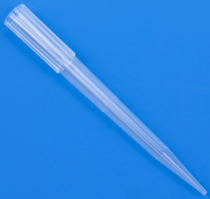Pipette Tip, 100 - 1250uL, Certified, Universal, Graduated, Natural, 84mm, Extended Length, Sterile, 96/Rack, 6 Racks/bx