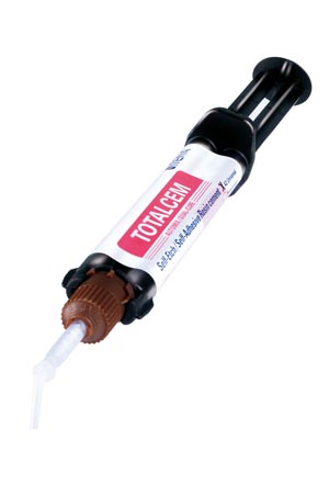 TotalCem Cement, Shade A2 Universal, 1 x 8gm Syringe, 10 Mixing Tips, 10 Fine Intraoral Tips, 10 X-Fine Intraoral Tips