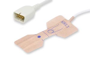 Disposable SpO2 Sensor Adult (>40Kg), 24/bx, Nihon Kohden Compatible w/ OEM: TL-251T, TL-271T3, DA-2203-1, DA-2203-1S