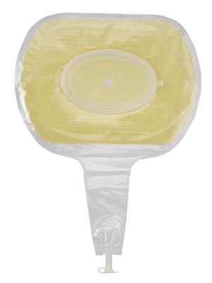 Wound Pouch, 9.7" x 6.3", Horizontal Cutting Area, Remote Drainage Attachment, Tap Closure, Window, Transparent, 5/bx