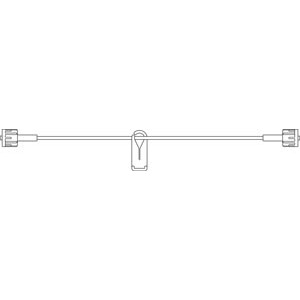 Extension Set, Male Luer Locks at Each End & 1 Slide Clamp, 0.7mL Priming Volume, 31"L, Latex Free (LF), 50/cs
