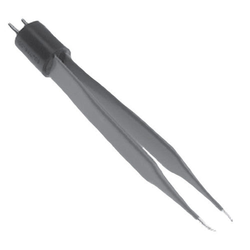 Conmed 4 inch Jewelers Curved Micro Tip Reusable Foot Control Electrosurgical Forcep
