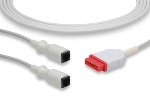 IBP Adapter Cable Medex Abbott Connector, GE Healthcare > Marquette Compatible w/ OEM: 2021196-003, 2021196-004
