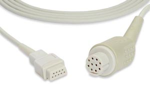 SpO2 Adapter Cable, 220cm, Datex Ohmeda Compatible w/ OEM: OXY-C3, CB-A400-1005A, TE2433, NXDX100, B400-1005A