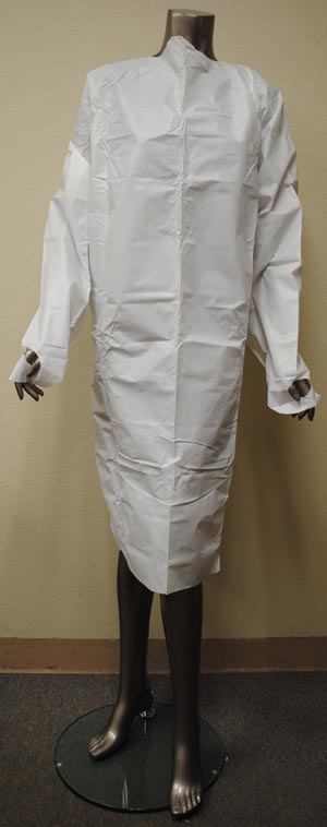 Gown, Polyethylene Coated Polypropylene, Thumb-Loop Cuff, Open Back, Closed Loop Neck, X-Large, 8/bx, 5 bx/cs