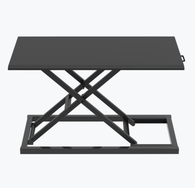 Luxor Pneumatic Standing Desk Converter, Black