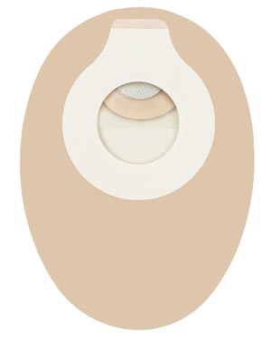 Adhesive Coupling, 6" Pouch, 2-Sided Comfort Panel, Filter, Transparent, 1/5" - 1 1/4" Stoma Opening, 10/bx