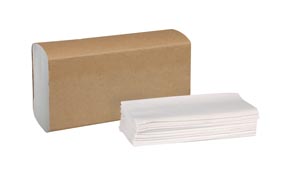 Hand Towel, Multifold, Universal, White, 1-Ply, Embossed, H2, 9.5" x 9.1", 250 sht/pk, 16 pk/cs (49 cs/plt)
