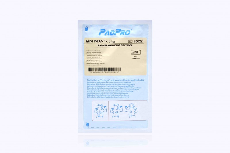 Conmed PadPro Mini Pediatric Radiotranslucent Multifunction Electrode with Zoll Connector, 10/Case