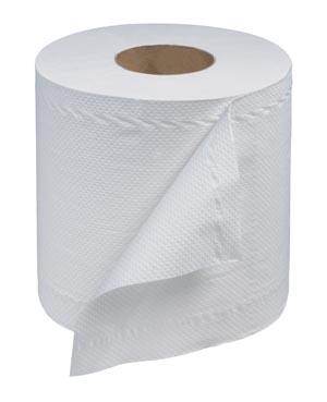 Hand Towel, Centerfeed, Universal, White, 2-Ply, Embossed, M23, 518.96ft, 7.6" x 7.8", 530 sht/rl, 6 rl/cs
