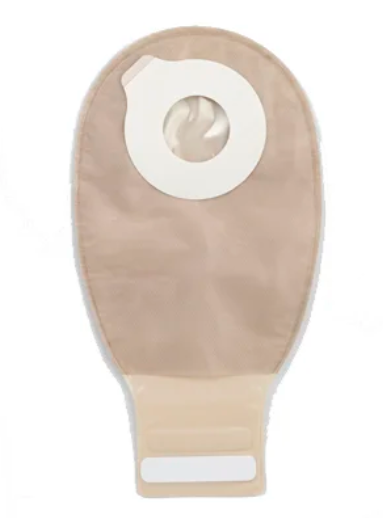 Drainable Pouch, 12", 1-Sided Comfort Panel, InvisiClose Tail Closure, Filter, Transparent, Large, 10/bx