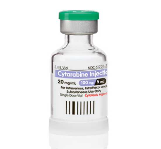 Cytarabine Injection, Aqueous, 20mg/ml, 5ml Vial, Single Dose, Onco-Tain Glass Fliptop Vial, 25/bx