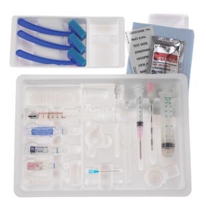 Single Dose Epidural Tray, 18G x 3½" Tuohy-Schliff Epidural Needle & Drugs (no catheter set), 10/cs
