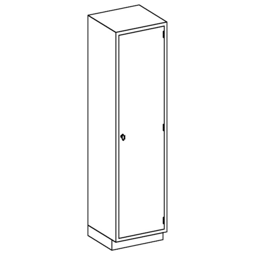 Blickman Industries High Cabinet, Stainless Steel, Solid Door