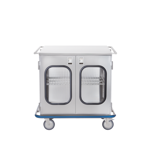 Blickman Industries Case Cart, Glass Doors
