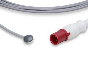 Reusable Temperature Probe, Adult Skin Sensor, Philips Compatible w/ OEM: 21078A, M21078A, 989803100901